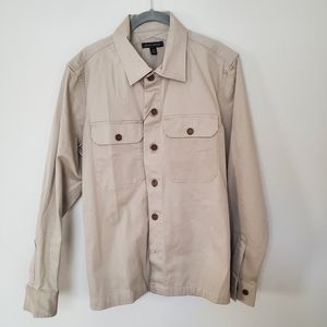 Banana Republic Khaki Shacket Medium NWT